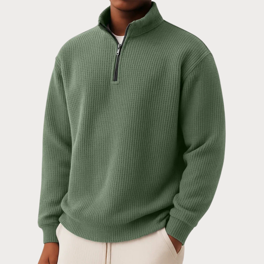 Shachar | Casual Zip-Up Sweater