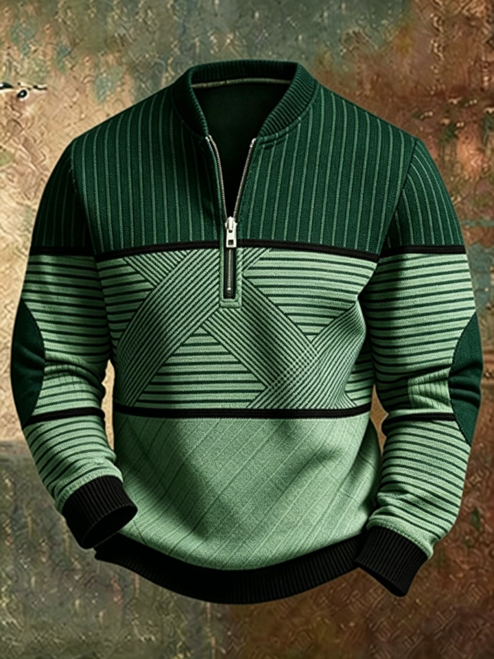 Victor | Stylish Men's Sweater with half zip