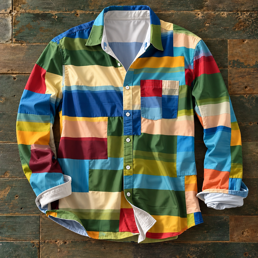 Russel | Patchwork Statement Shirt