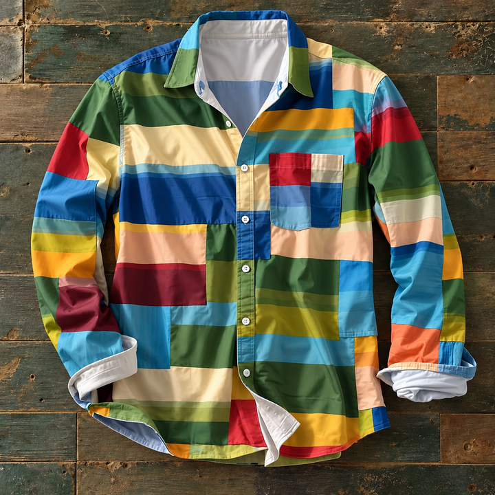 Russel | Patchwork Statement Shirt
