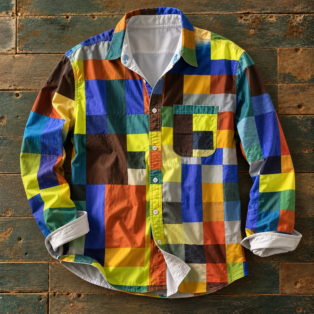 Russel | Patchwork Statement Shirt