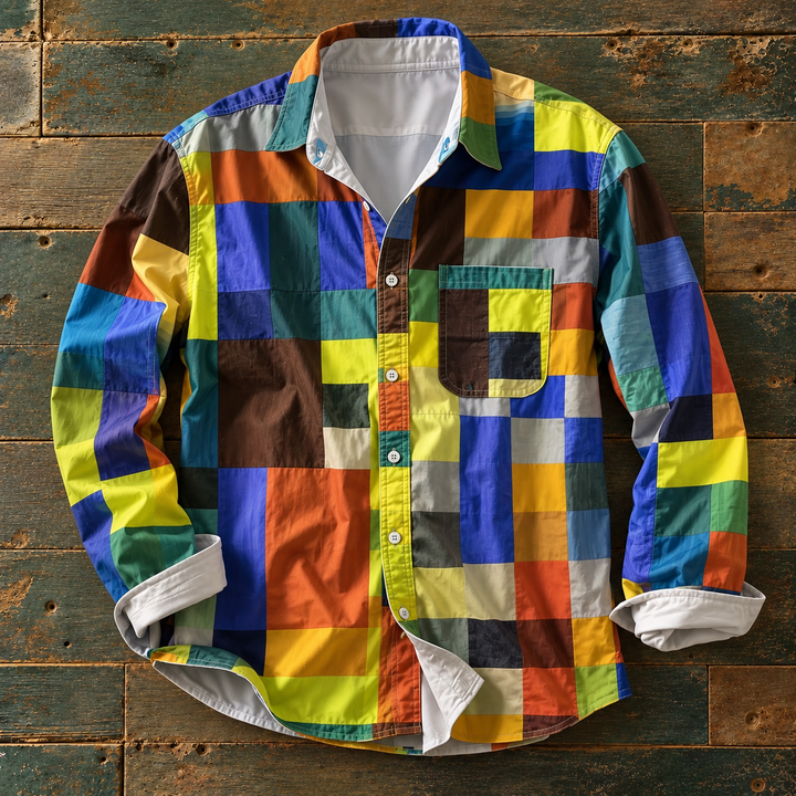 Russel | Patchwork Statement Shirt