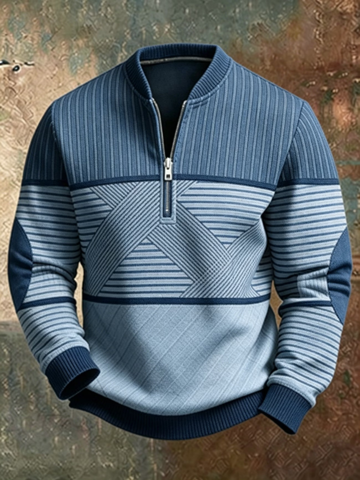 Victor | Stylish Men's Sweater with half zip