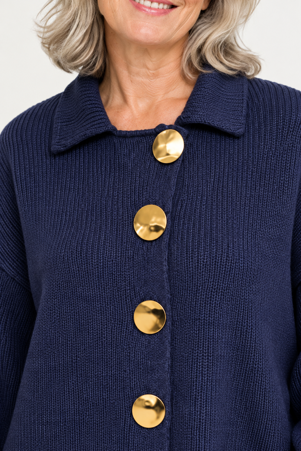 Isadora | Oversized Collared Cardigan