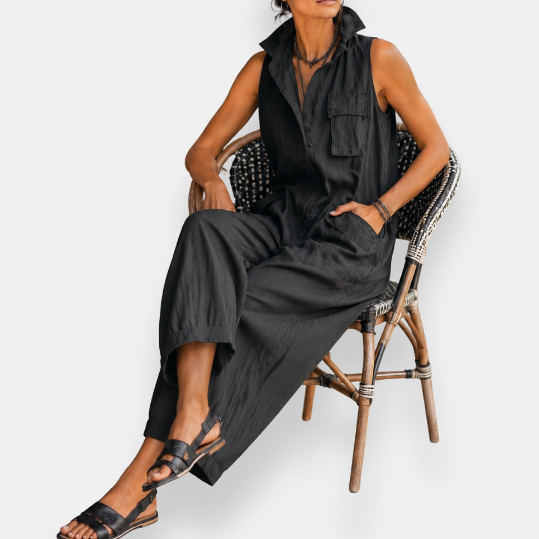 Geraldine | Oversized Sleeveless Jumpsuit