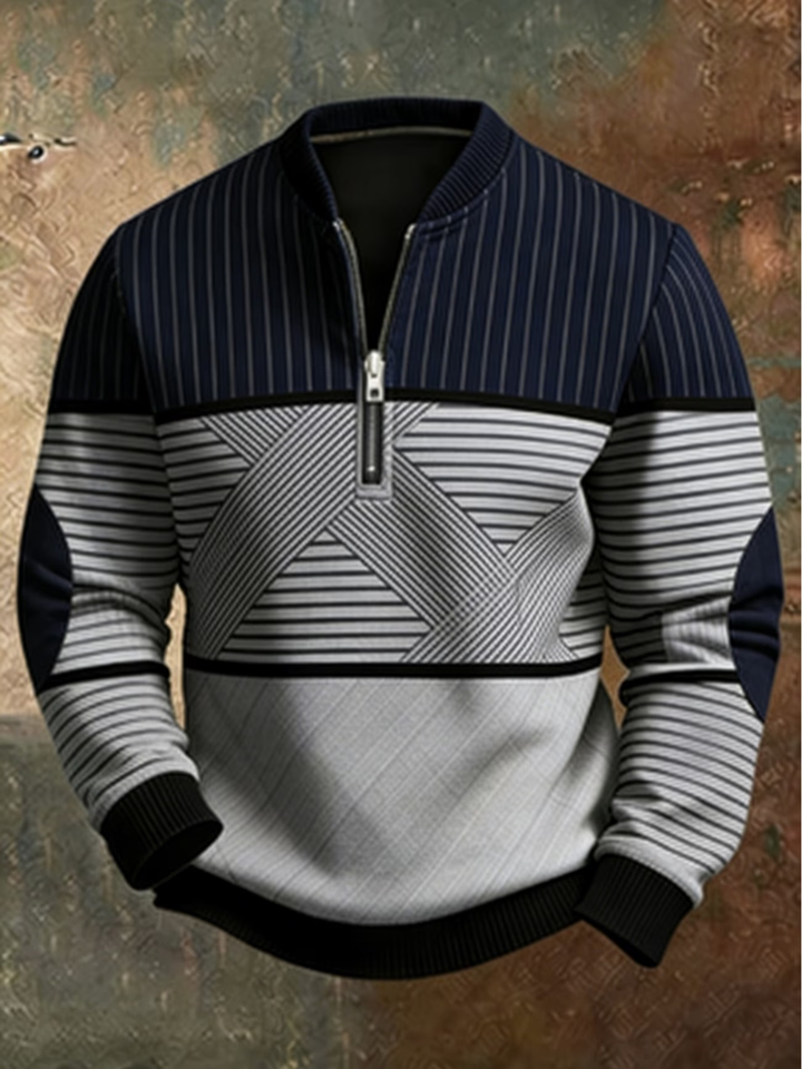 Victor | Stylish Men's Sweater with half zip