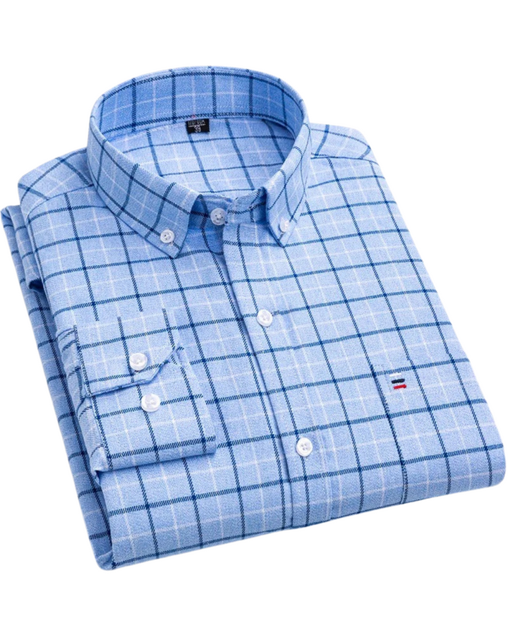 CARLOS | STRIPED CHECK SHIRT