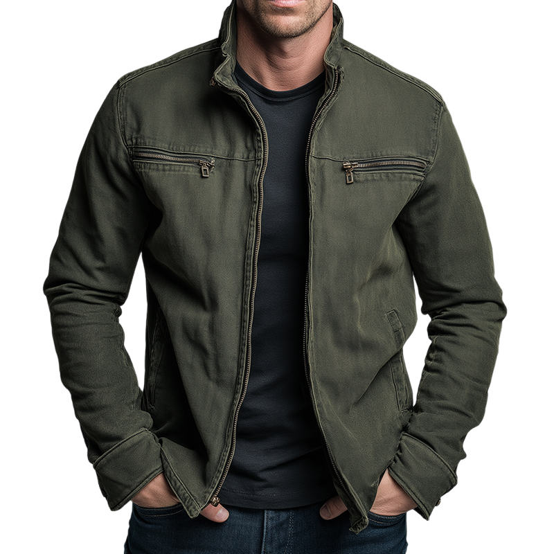 Tyler | Vintage Cotton Zip Jacket