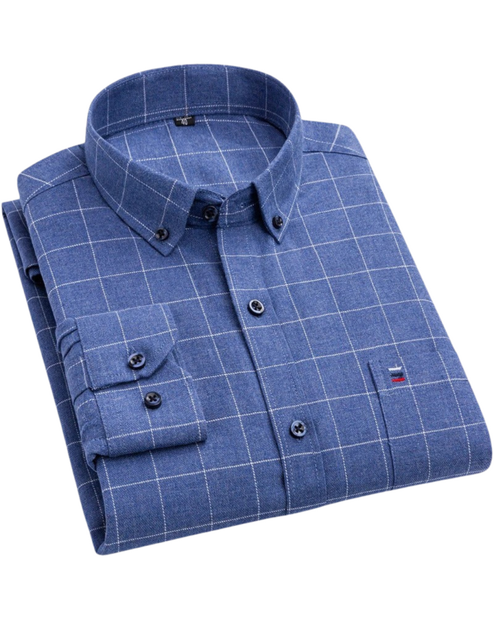 CARLOS | STRIPED CHECK SHIRT