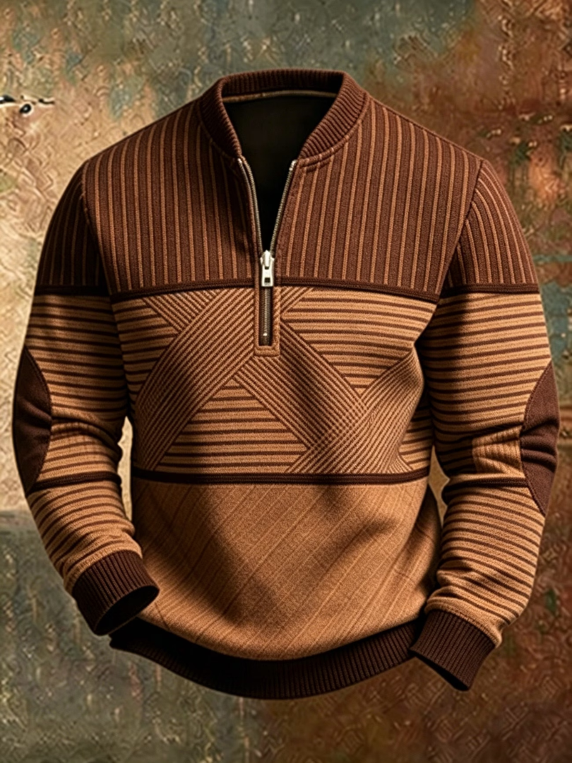 Victor | Stylish Men's Sweater with half zip