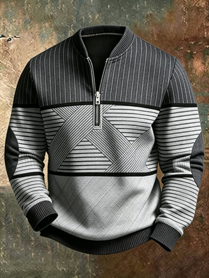 Victor | Stylish Men's Sweater with half zip
