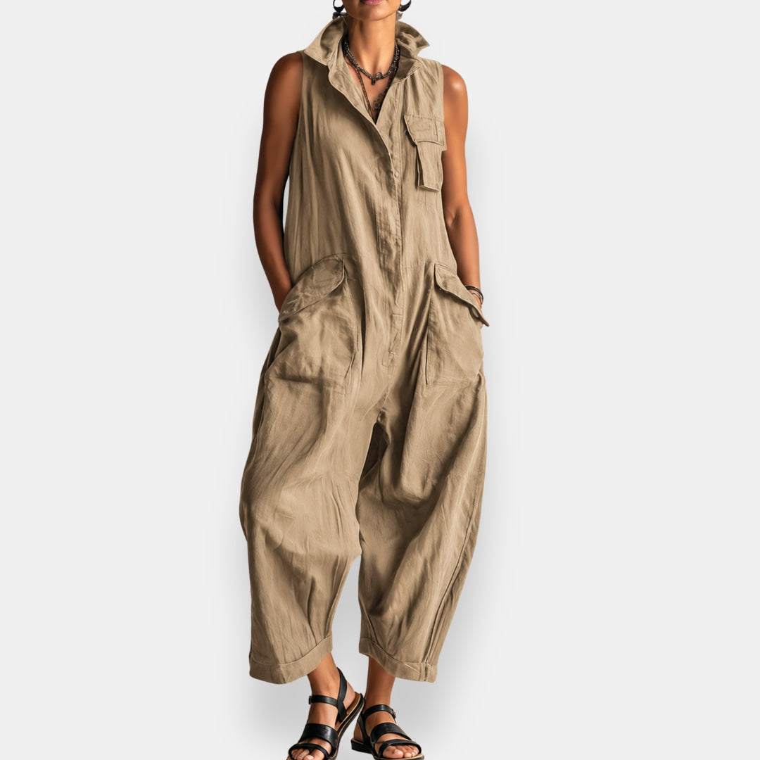 Geraldine | Oversized Sleeveless Jumpsuit