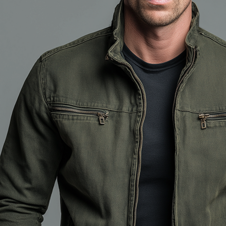 Tyler | Vintage Cotton Zip Jacket