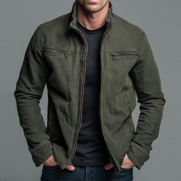 Tyler | Vintage Cotton Zip Jacket