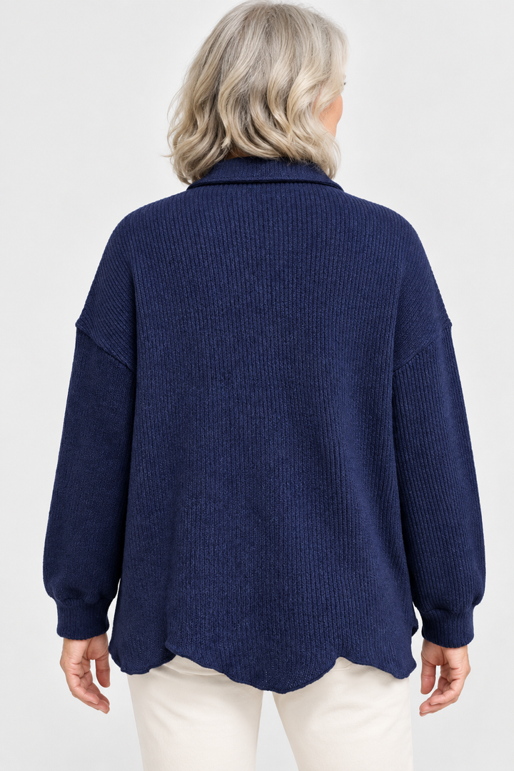 Isadora | Oversized Collared Cardigan