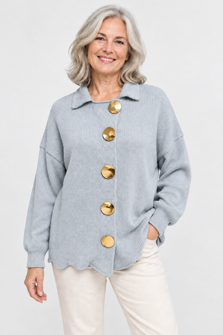 Isadora | Oversized Collared Cardigan