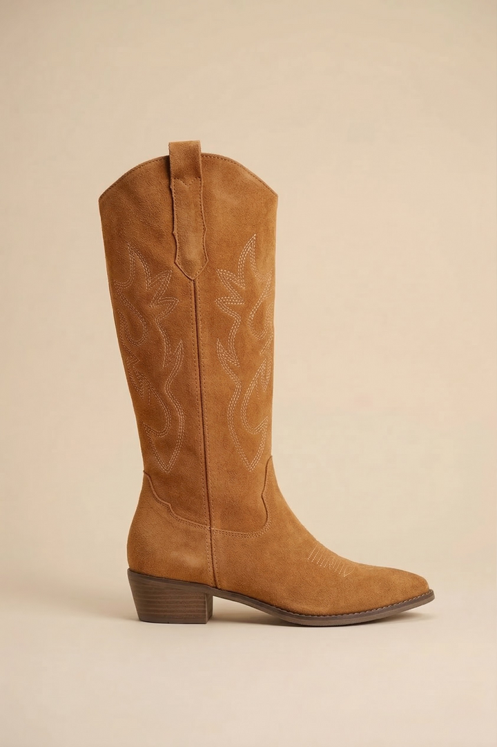 Women’s Knee-High Suede Cowboy Boots