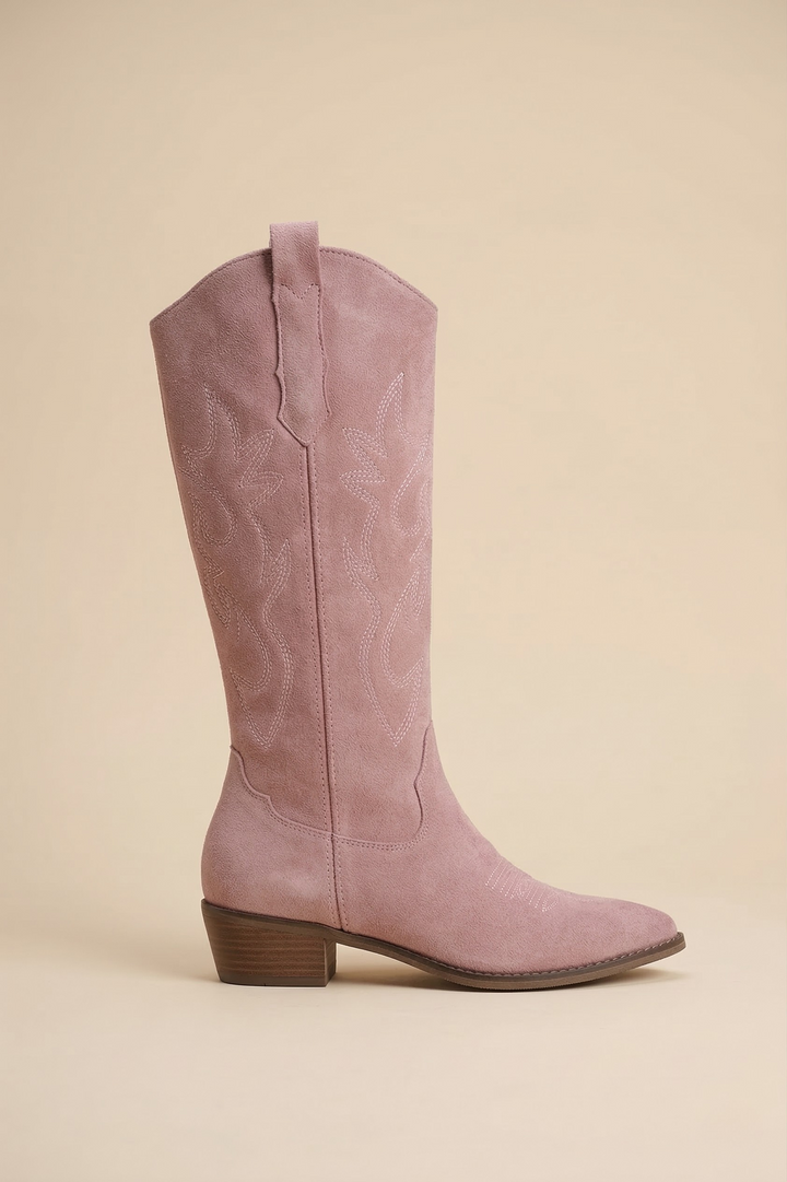 Women’s Knee-High Suede Cowboy Boots