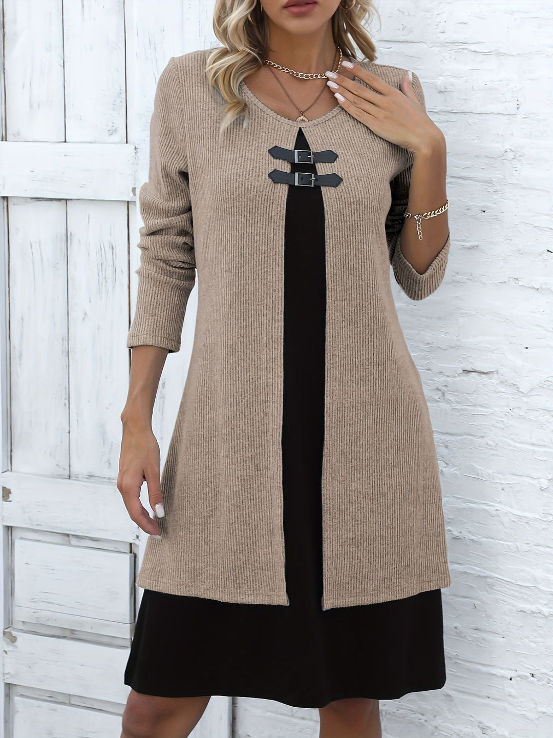 Amelia | A-line dress with layered look