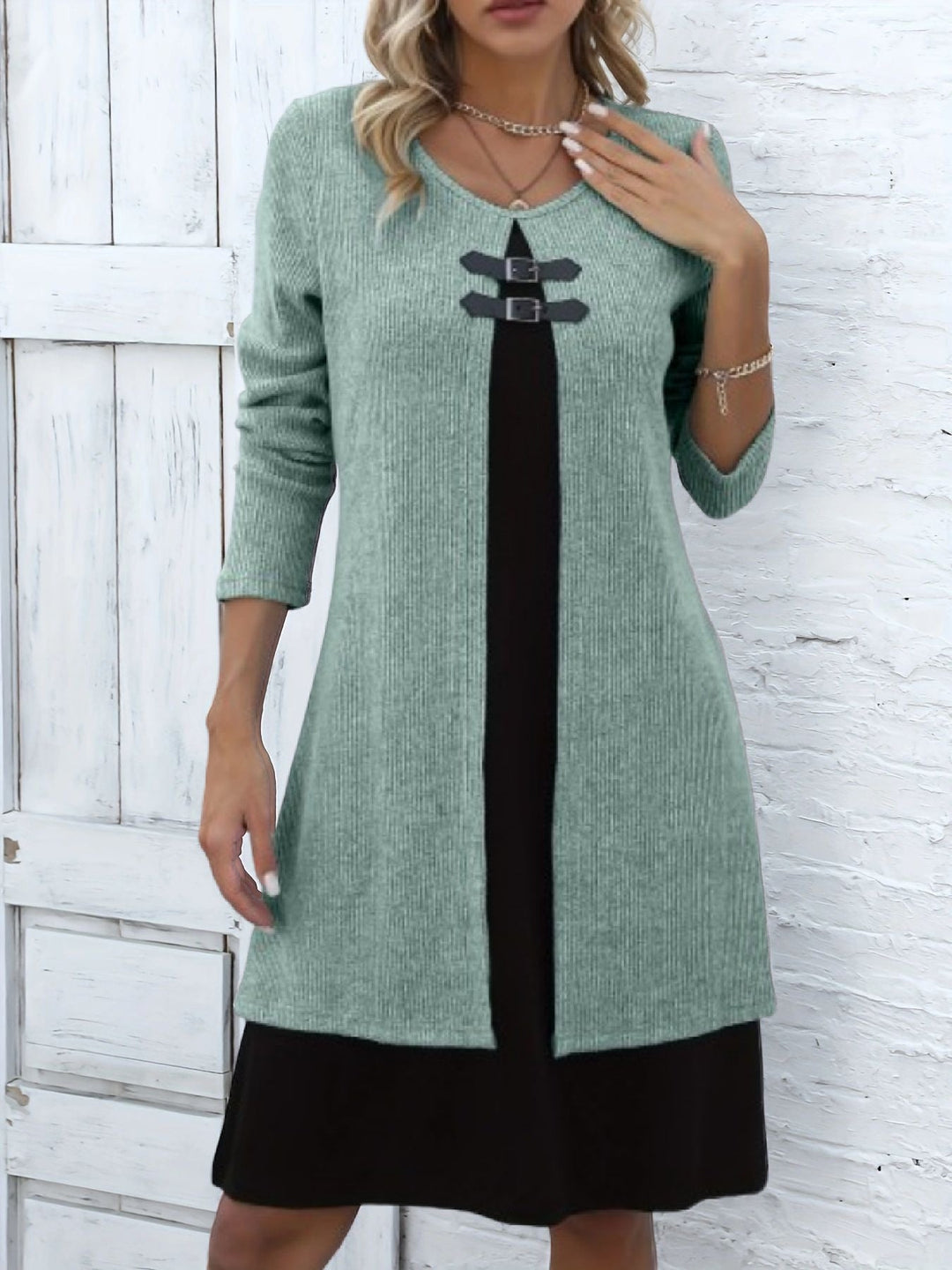 Amelia | A-line dress with layered look