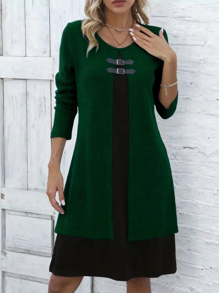 Amelia | A-line dress with layered look