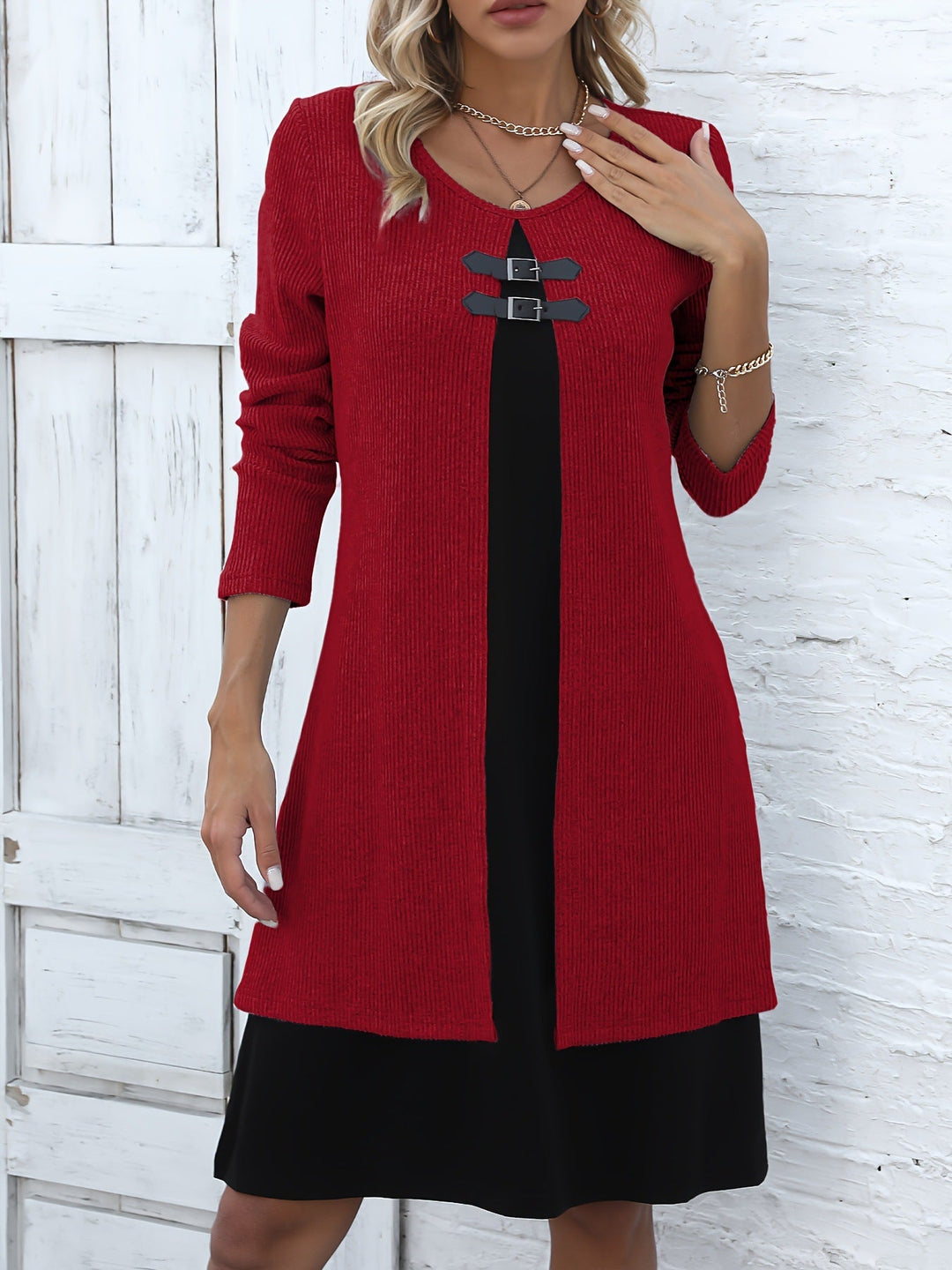 Amelia | A-line dress with layered look