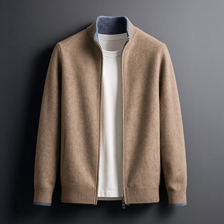 Derrick | Elegant Wool Zip Jacket
