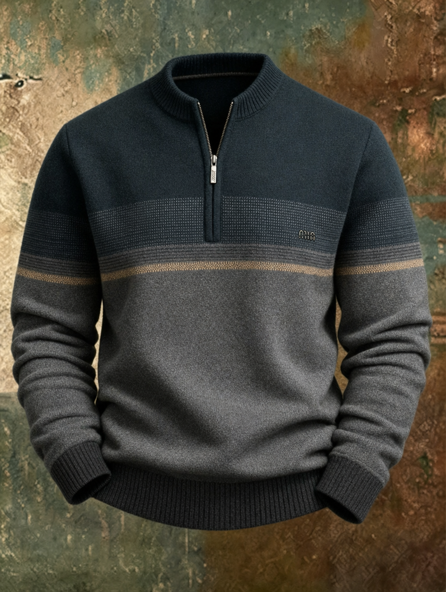Warren | Premium Wool Half-Zip Sweater