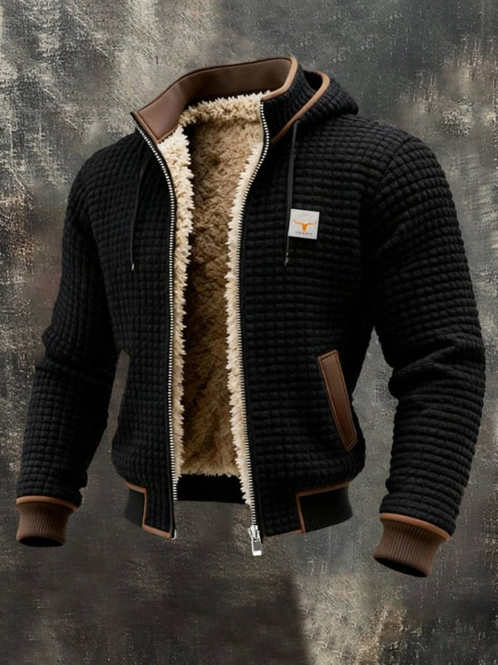 Austin | Men's Quilted Jacket, Fleece-Lined, Windproof, Zip Closure