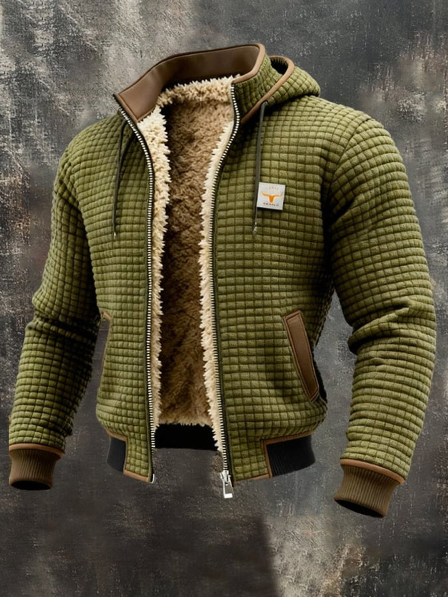 Austin | Men's Quilted Jacket, Fleece-Lined, Windproof, Zip Closure