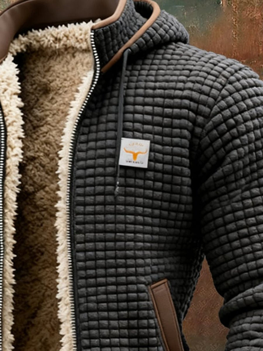 Austin | Men's Quilted Jacket, Fleece-Lined, Windproof, Zip Closure