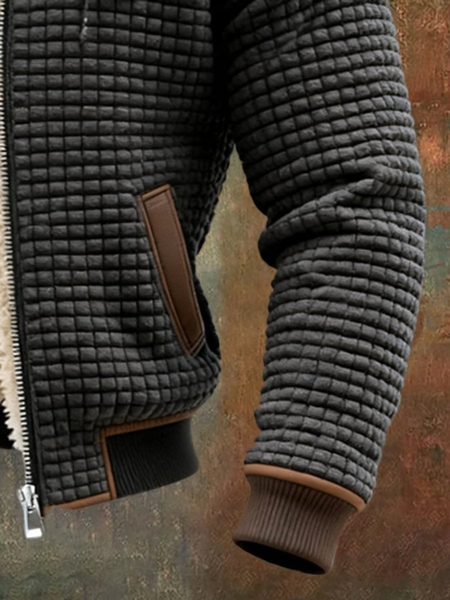 Austin | Men's Quilted Jacket, Fleece-Lined, Windproof, Zip Closure