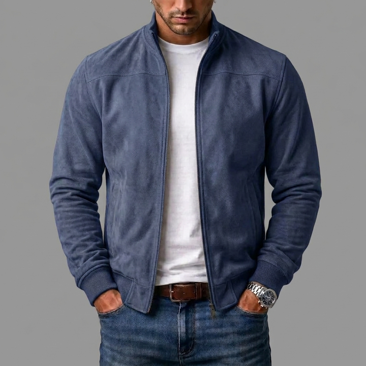 Varel | Suede Bomber Jacket