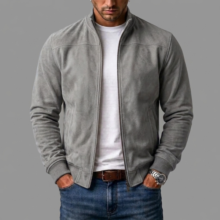 Varel | Suede Bomber Jacket