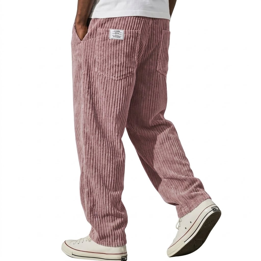 Austin | Men's Corduroy Trousers with Elastic Waist