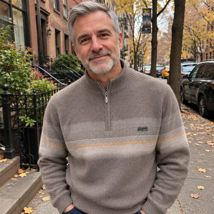 Warren | Premium Wool Half-Zip Sweater