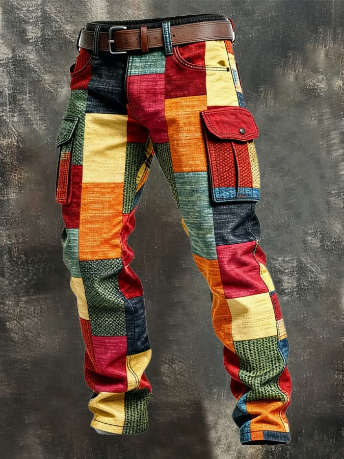 Evan | Men’s Patchwork Cargo Pants