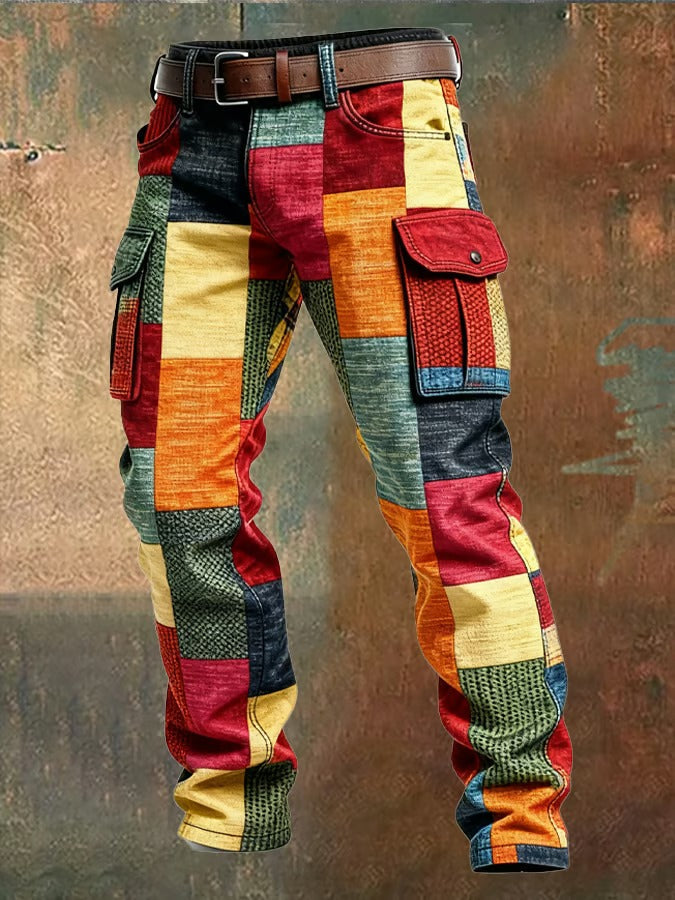 Evan | Men’s Patchwork Cargo Pants