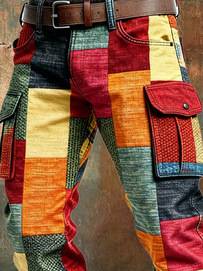 Evan | Men’s Patchwork Cargo Pants