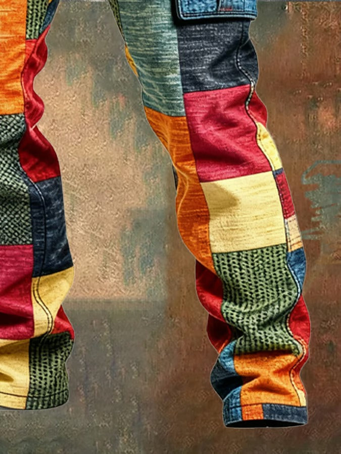 Evan | Men’s Patchwork Cargo Pants