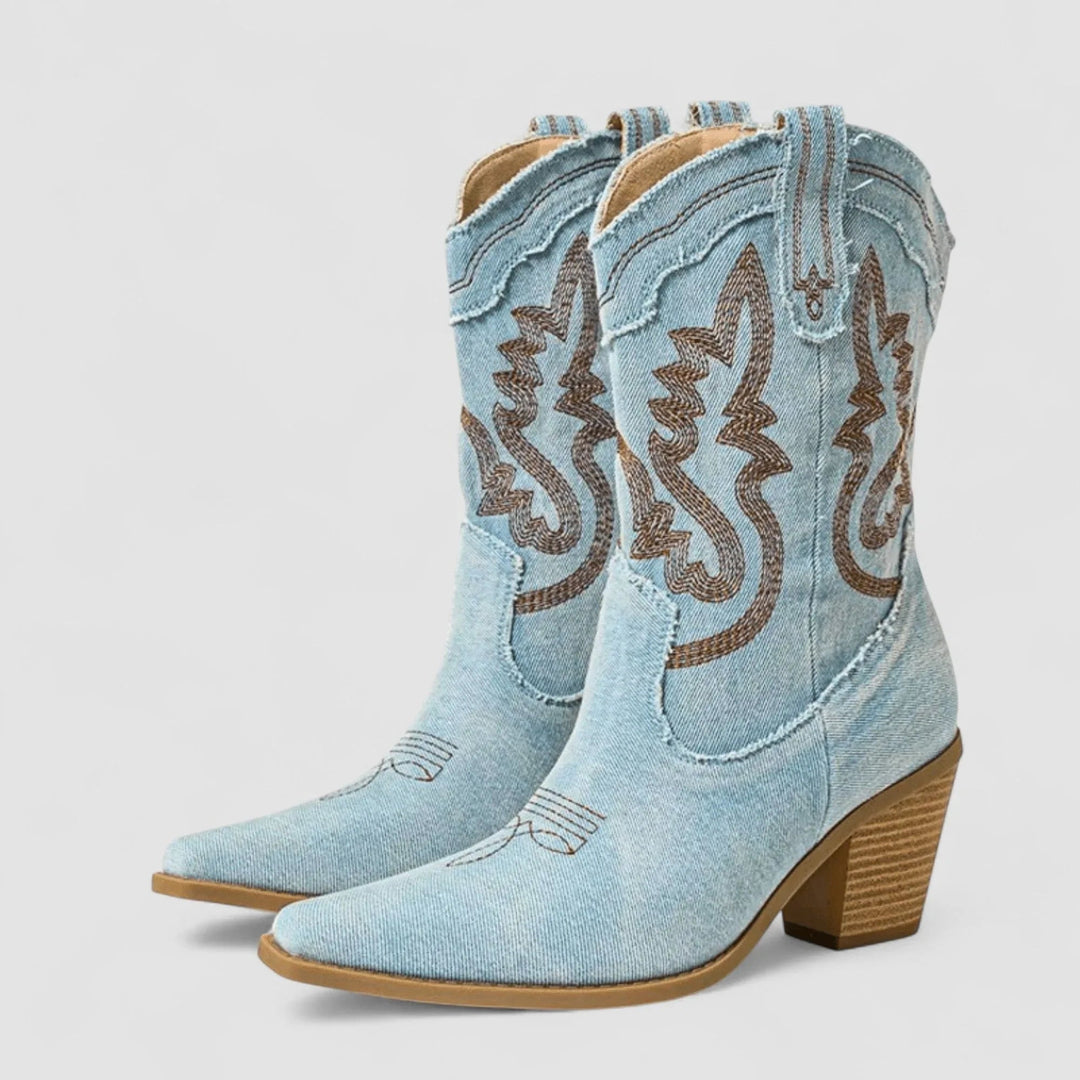 Selena | Orthopedic Denim Ankle Boots