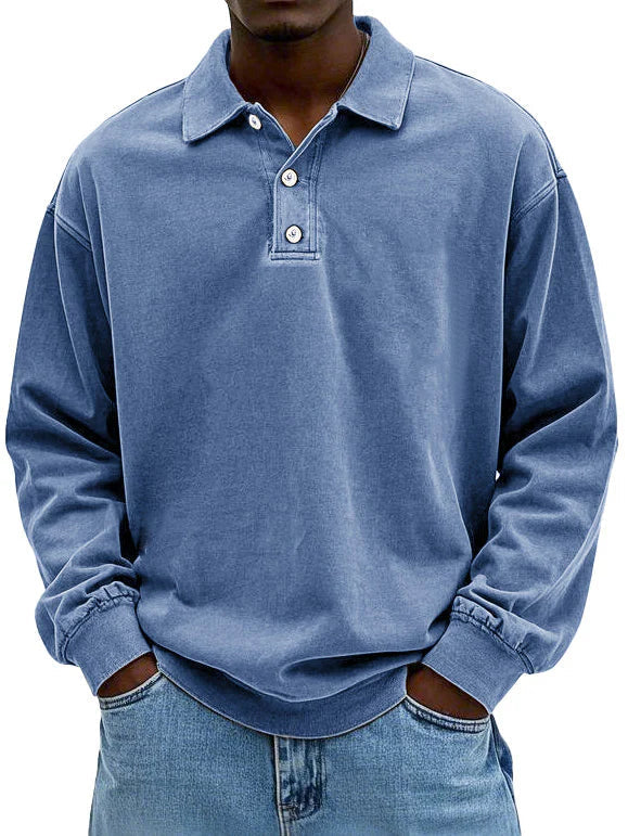 Wilfred | Stylish Long-Sleeve Polo Shirt