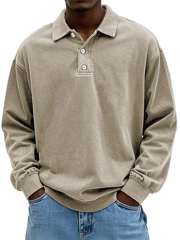 Wilfred | Stylish Long-Sleeve Polo Shirt