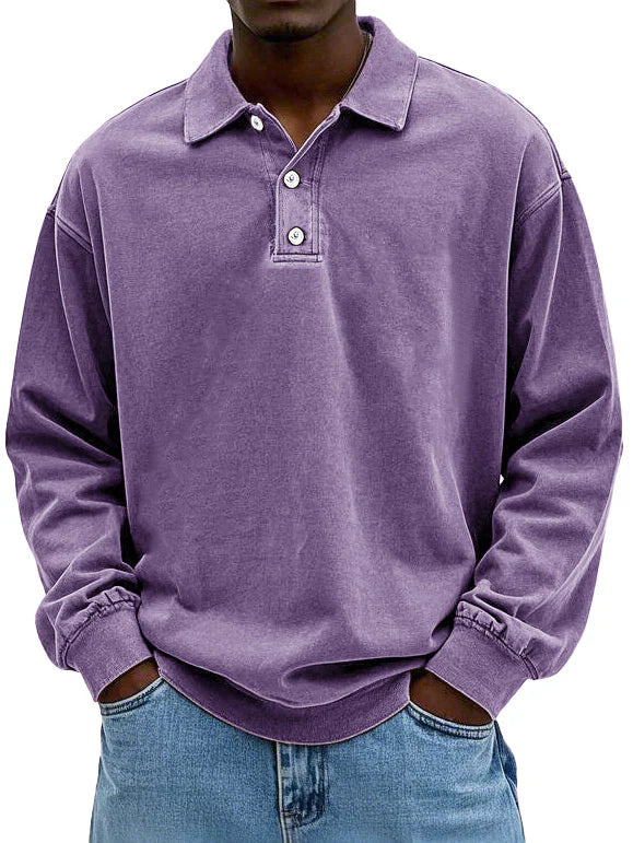 Wilfred | Stylish Long-Sleeve Polo Shirt