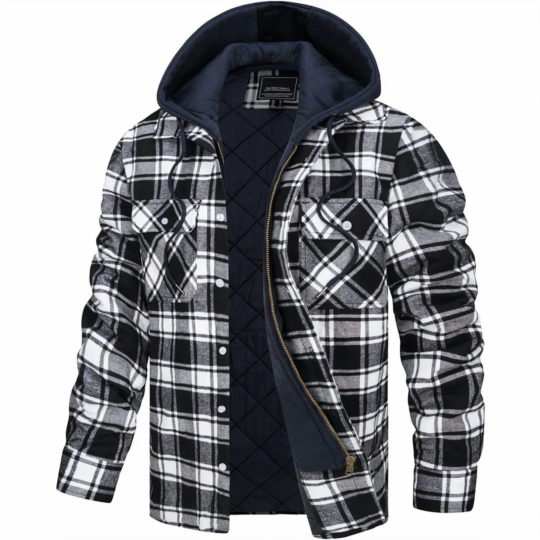 Brace | Checked jacket with zipper