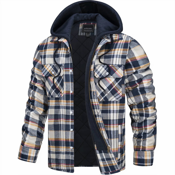 Brace | Checked jacket with zipper