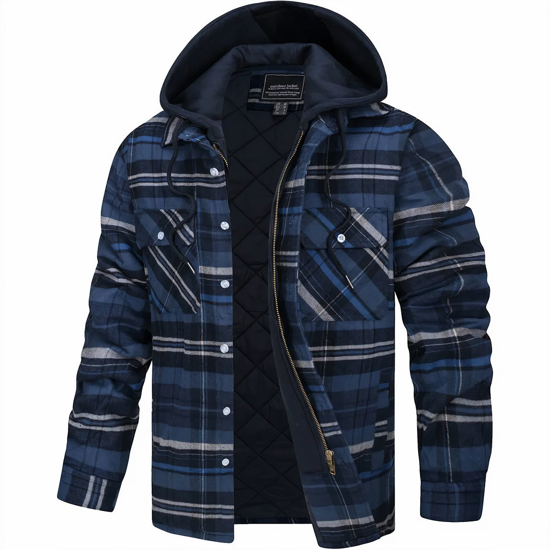 Brace | Checked jacket with zipper