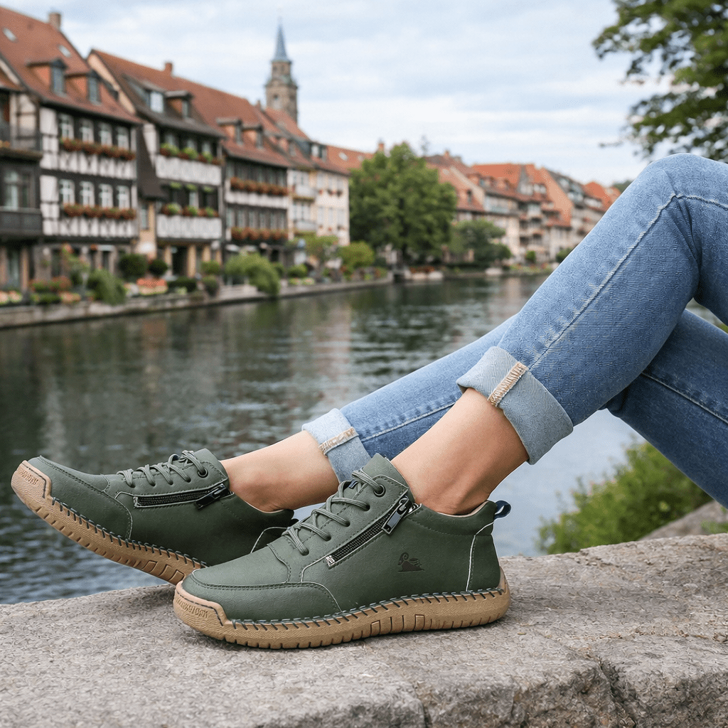 Mira | Comfortable orthopedic barefoot sneakers + zipper