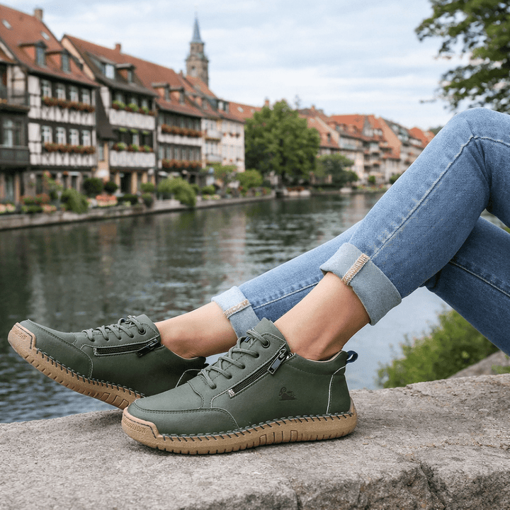 Mira | Comfortable orthopedic barefoot sneakers + zipper