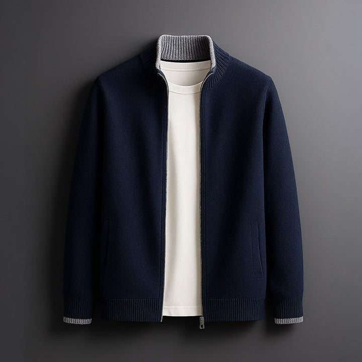 Derrick | Elegant Wool Zip Jacket